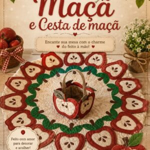 CENTRO DE MESA MAÇÃ E CESTA MAÇÃ!