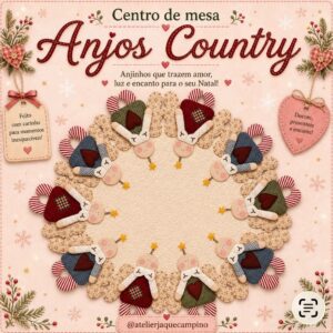 Centro de mesa Anjo Country